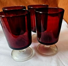 Vintage French Luminarc Ruby