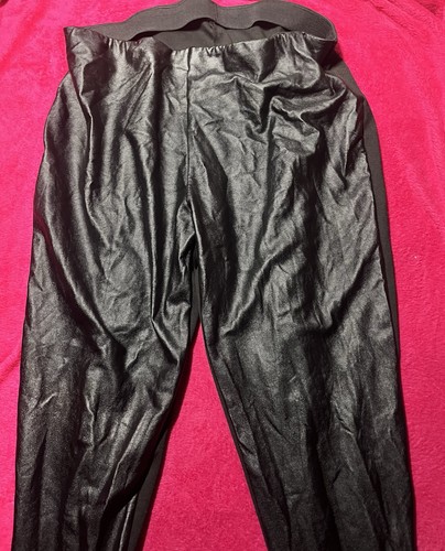 Avon faux leather jogger pants - faux,