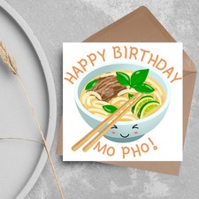 Noodle Birthday Card, Funny