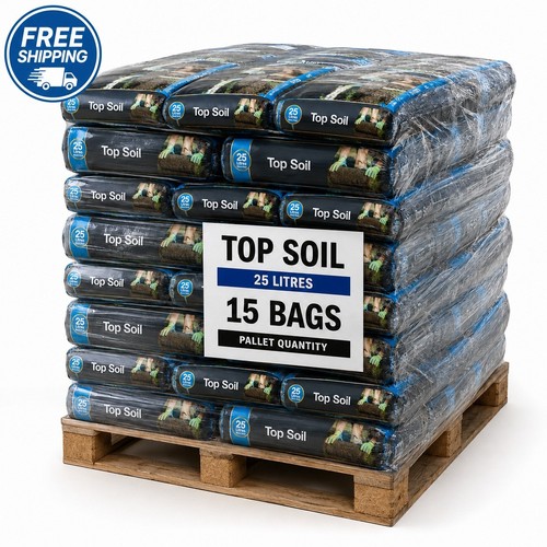 25l top soil 375l garden - x,