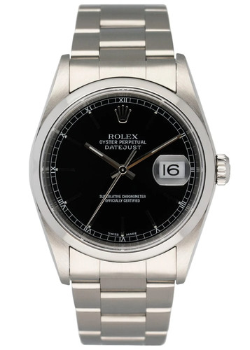 Rolex datejust 16200 - rolex, black