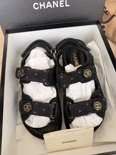 Authentic chanel sandals - chanel,