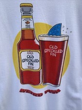 Weird Fish Old Speckled Fin Mens T Shirt Large L White Short Sleeve Beer Ale IPA
