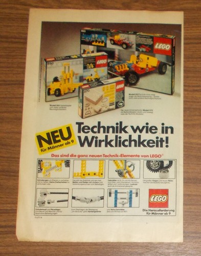 Rare advertising lego technic - advertising,