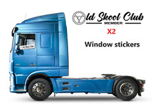 Old School Club truck window