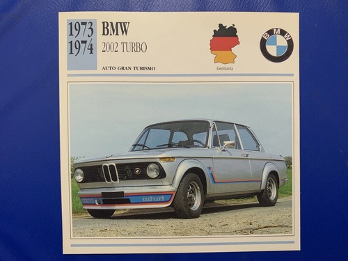 Bmw 2002 turbo car postcard - 2002,