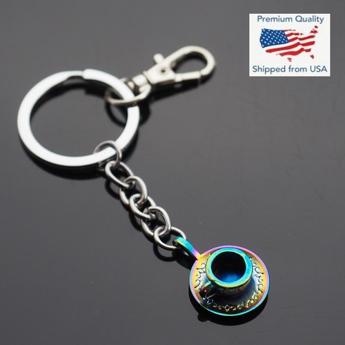 Coffee tea cup - coffee, keychain