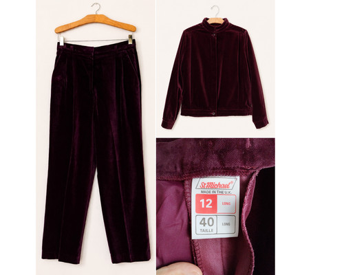 Michael velvet womens suit - st,