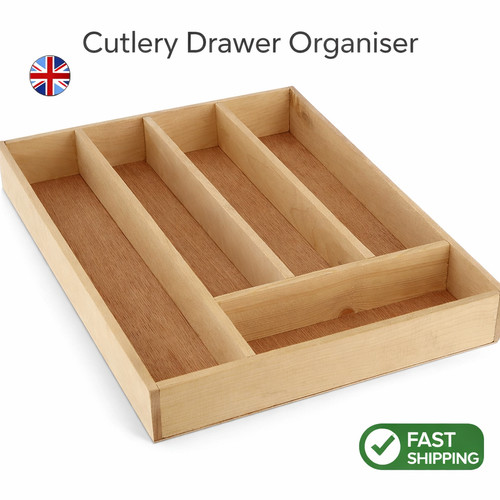 Wooden cutlery drawer - wooden,