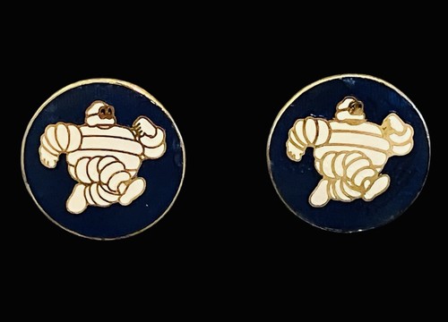 Vintage cufflinks enamelled - vintage,