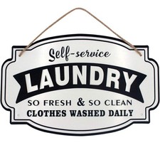 Hanging Vintage Metal Laundry