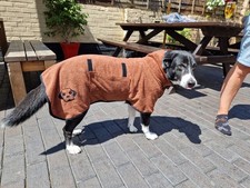 Micro Fiber Dog Bathrobe Towel Coat XXL For Large Dogs New Free P&P UK Seller