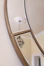 New 90cm Round MIRROR Pewter