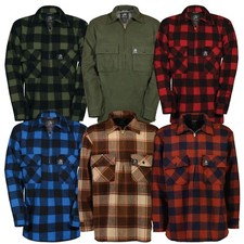 Swanndri Mens Ranger Quarter Zip Bushshirt Olive Red Black Sml Med large XL XXL