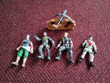 Vintage The Corps, Action Figures X 4+1 Gun . Lanard Toys
