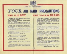 Your Air Raid Precautions Leaflet The Blitz World War II 1939-1945 Home Front