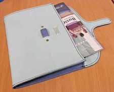 Rutherfords Portfolio Bag, Tongue Folio, Document Leather Business Portfolio.