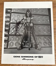 Gene Simmons Signed Ampeg Punisher Bass Amp Rig Promo 8x10 Namm Show 1998 Kiss