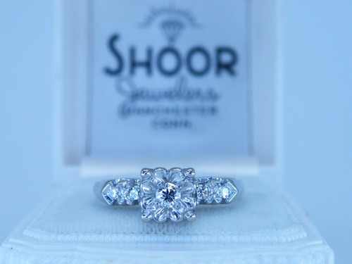14k 1920 white - white, deco