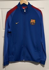 FC Barcelona Full Zip Nike Presentation Jacket, Large, Very Good Condition