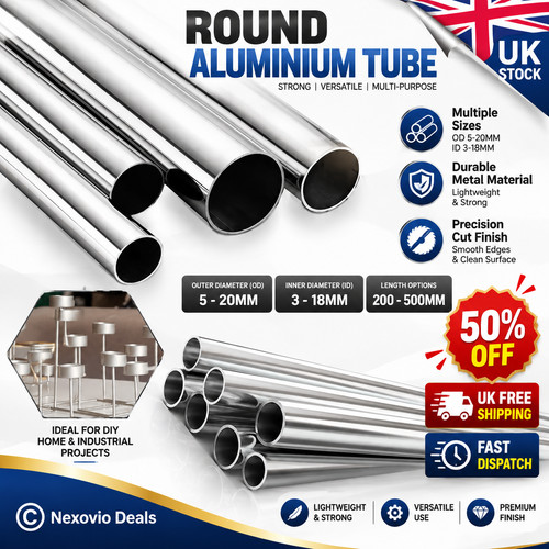 Aluminium pipe round tube - round, od