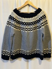 Hand knitted wool jumper fair