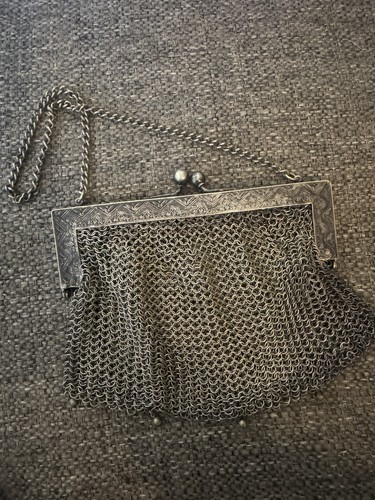 Antique german silver mesh - antique,