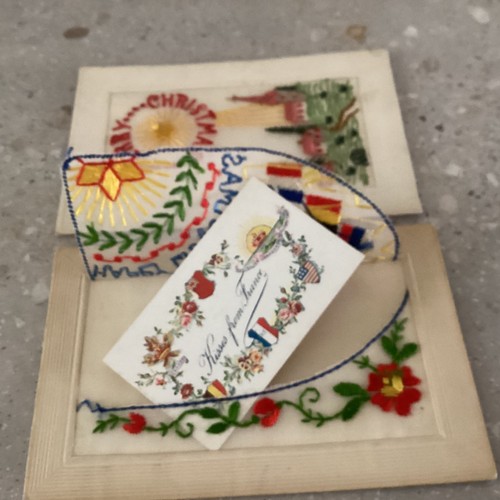 Ww1 french embroidered - x,