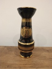 Black and Gold Greek Vase Mythology Scene Decorative Gold Guilding 