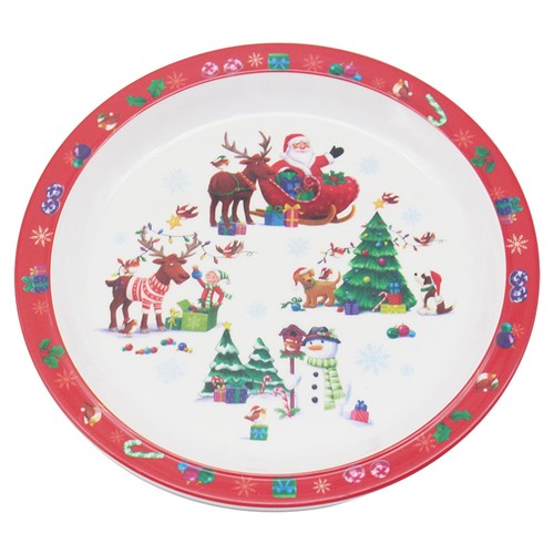 Christmas melamine plate - christmas,
