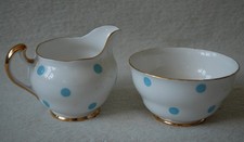 Vintage Royal Vale Blue Polka