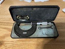 Vintage Moore And Wright 25mm to 50mm Micrometer No 966M In Box