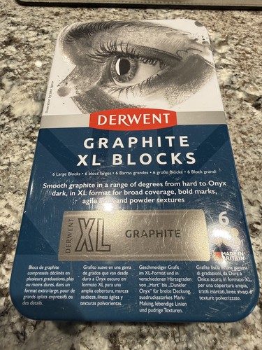 Derwent graphite blocks tin - graphite,