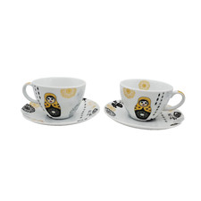 Cappuccino cup and saucer set