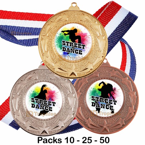 Street dance medals ribbons - dance,