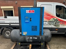 ABAC GENESIS 1510 ROTARY SCREW AIR COMPRESSOR 11KW/15HP 51CFM 500L 10 BAR
