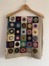 Vintage Crocheted Square Lap