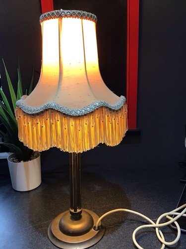 Vintage cast brass lamp - , with