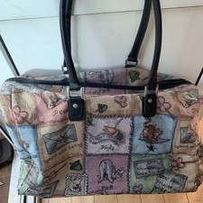 Winnie The Pooh Walt Disney World Tapestry Carpet Tote Travel Bag 54x33x18cm