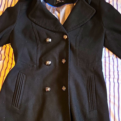 Wallis black double - black, breasted