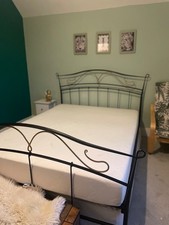 king size metal bed frame used