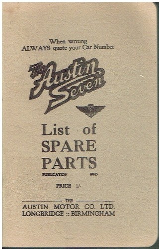 Austin seven chassis 1931 - austin,