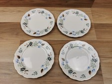 4 x Vintage Colclough Linden Bone China 6.25" Side Plates
