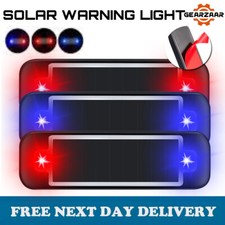 LED Solar Powered Car Dummy Alarm Stimulated Anti-Theft Flashing Warning Light