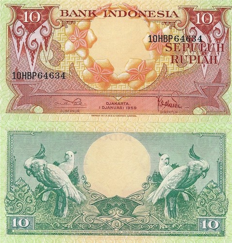 Indonesia rupiah p66 - 10, rupiah,