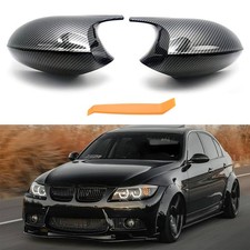 Carbon Fibre Look Wing Mirror Cover For BMW E81 E82 E87 E90 E91 E92 E93 PRE-LCI