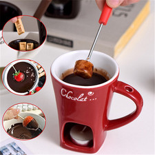 Red Chocolate Fondue Mugs