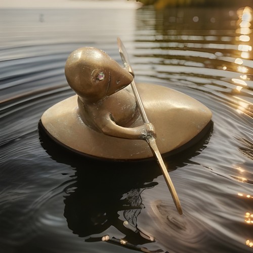 Rare vintage brass duck - rare,