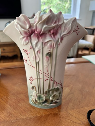 Franz porcelain vase pink - porcelain,