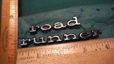 CF71 Plymouth Road Runner Fender Trunk Emblems Vintage 1969-73 #2964114-5
